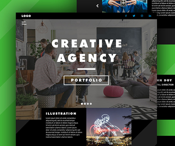 Latest Website Homepage Free Download PSD