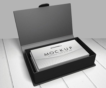 Elegant Business Card Design With Box Mockup Free Download