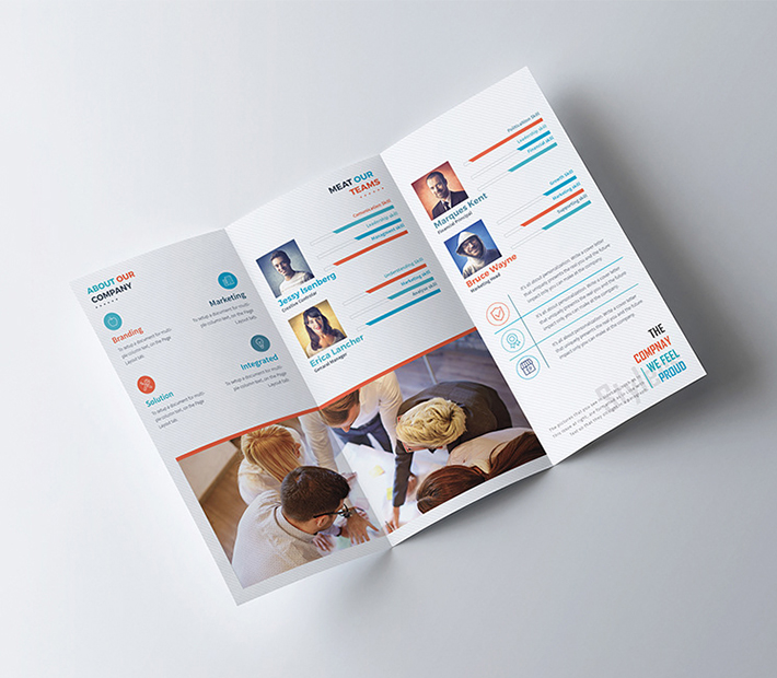 Stylish Tri Fold Brochure Template