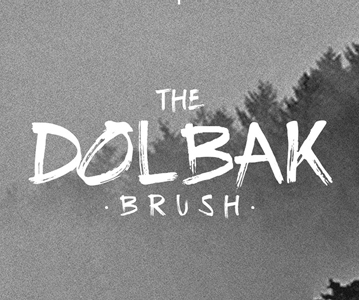 Amazing Dolbak Hand Made Brush Font Free Download