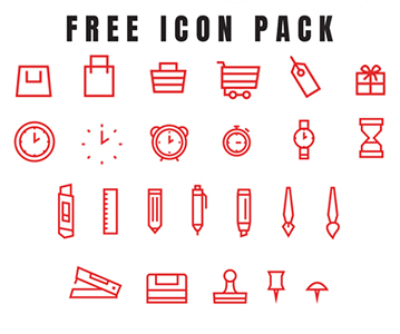 Freebie : Outline Icon Set For Designers (UI/UX)