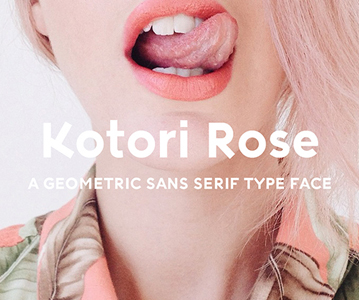 Awesome Kotori Rose Nature & Geometric Font Free Download