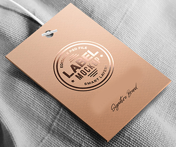 Awesome Clothing Tag Mockup Free Download