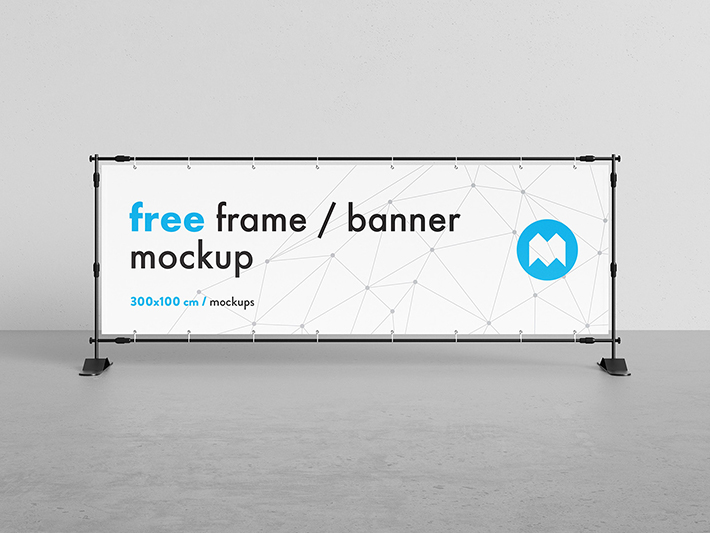 Creative Advertising Banner Frame Mockup