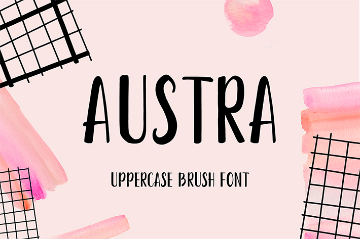 Awesome Austra Brush Font