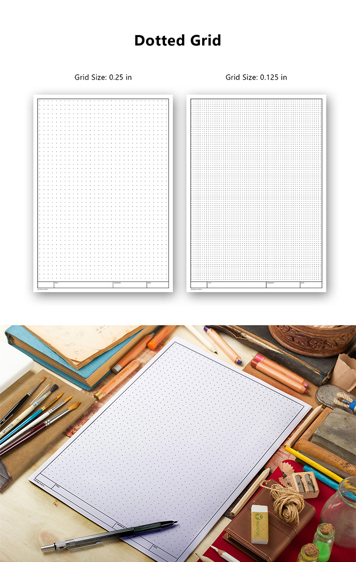Creative Sketch / Drawing Grid Template