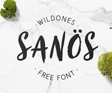 Awesome Sanös Brush or Script Font Free Download