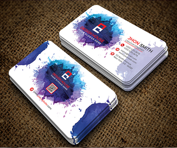 Freebie : Awesome Watercolor Business Card
