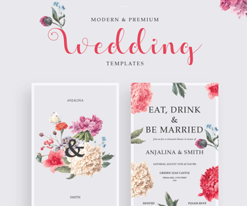 Elegant Wedding Invitation Templates Free Download