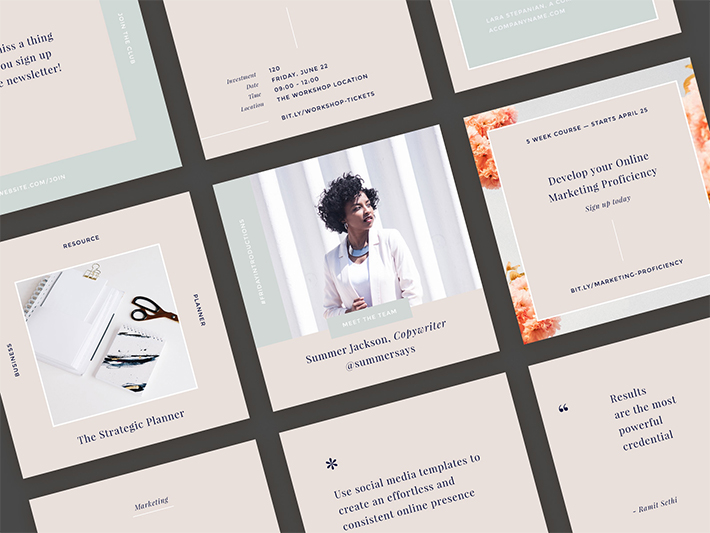 Awesome Instagram PSD Templates Kit