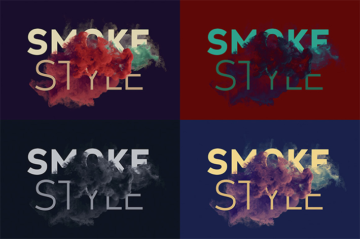 Awesome Smoke Style Presentation Mockup