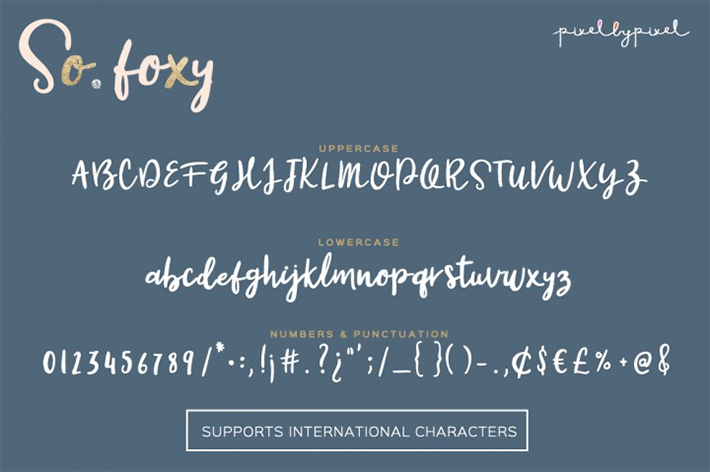 Awesome So Foxy Free Font