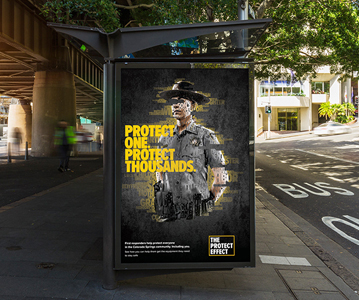 Awesome Street Poster Mockup Free Download (PSD)