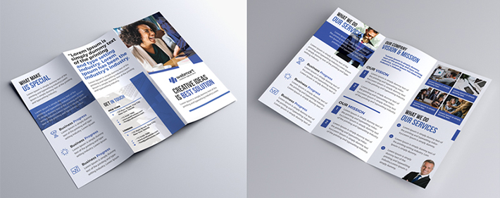 Elegant Tri-Fold Brochure PSD Template