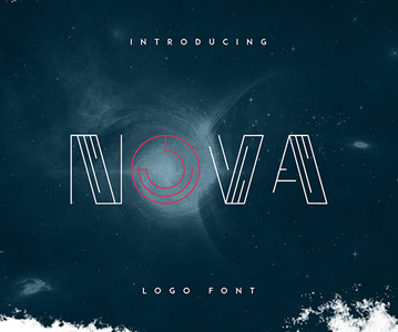 Freebie : Awesome Nova Logo Font For Designers