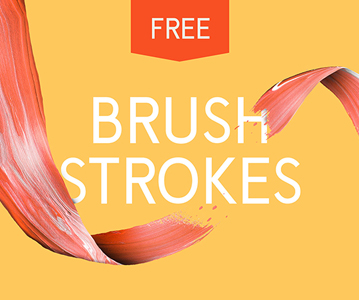 Freebie : Awesome Acrylic Brush Strokes For Designers