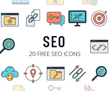 Freebie : Creative SEO Vector Icon Collection For Designers