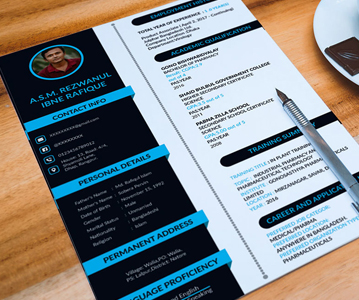 Freebie : Awesome Personal Resume / CV Template Design