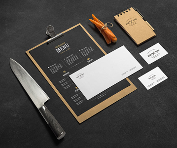 Freebie : Awesome Branding Stationery Mockups For Restaurant (PSD)