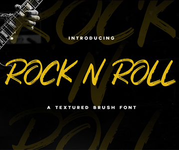 Free Download Awesome Rock and Roll  Brush Font For Designers