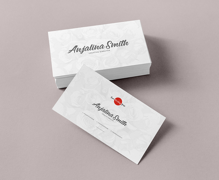 Awesome Top Brand Business Card PSD Mockup