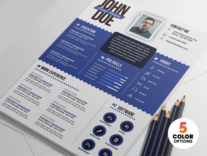 Creative Graphic Designer Resume / CV Templates