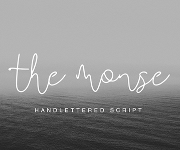 Freebie : The Monse Hand-Made Script Font For Designers