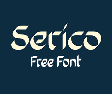 Freebie : Creative Serico Calligraphy Style Font For Designers