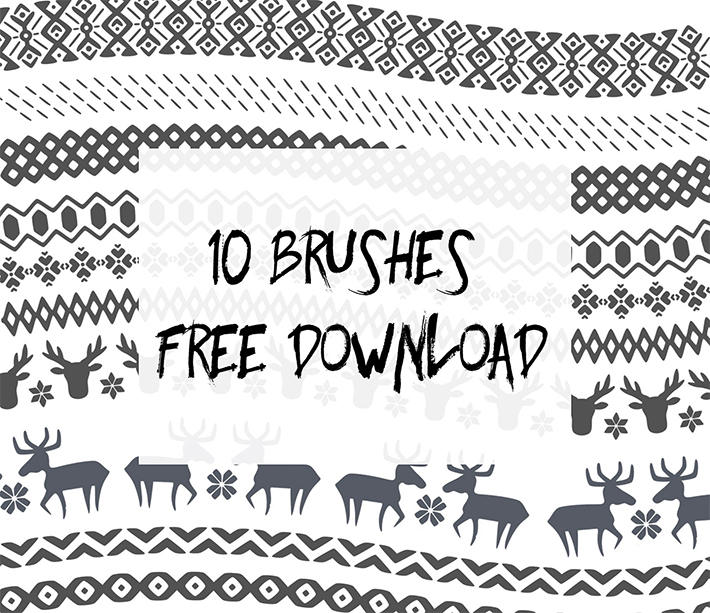 Awesome Sweater brushes for Photoshop