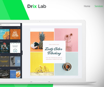 Free Download Creative Drix Agency Landing Page Template (UI/UX)