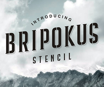Free Download Awesome Bripokus Stencil Display Font For Designers