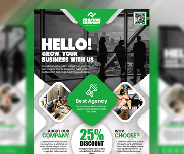 Free Download Creative Business Flyer Template Design (PSD)