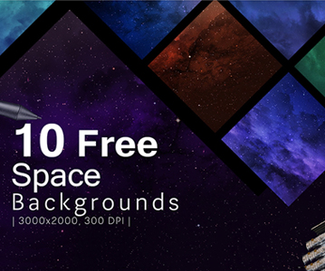 Freebie : Elegant 10 Space Background Textures For Designers