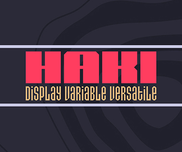 Free Download Haki Variable Display Font For Designers