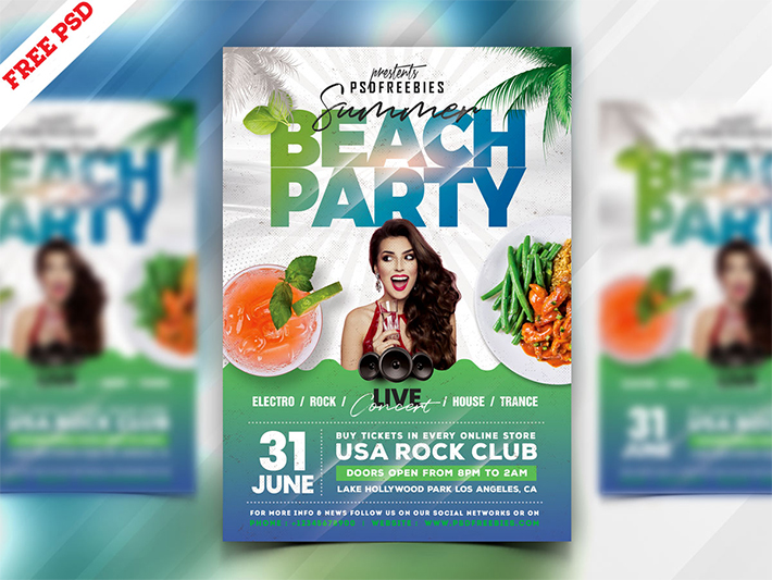 Awesome Summer Beach Party Flyer Template