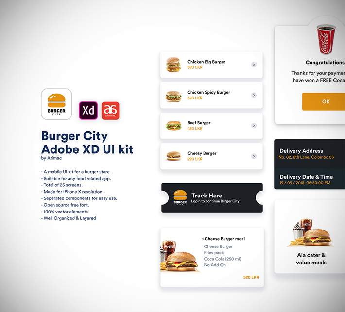 Creative Burger Store Mobile App