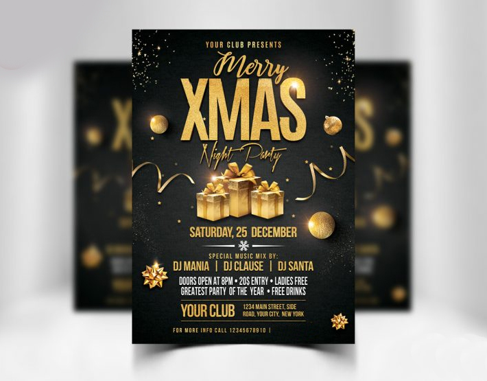 Awesome Christmas Party Flyer Template