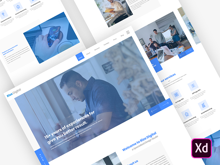 Creative Digital Agency Home Page Template