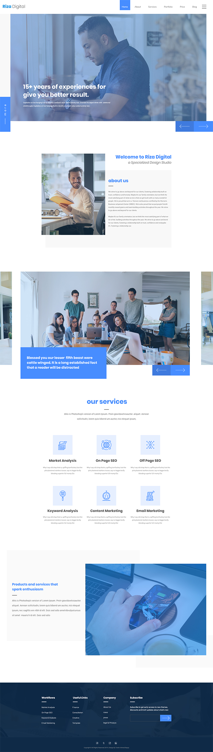 Creative Digital Agency Home Page Template