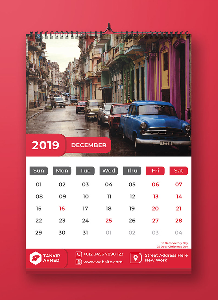 Awesome New Year Calendar