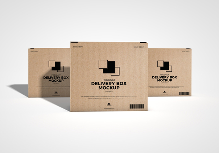 Product Packing Box Mockup