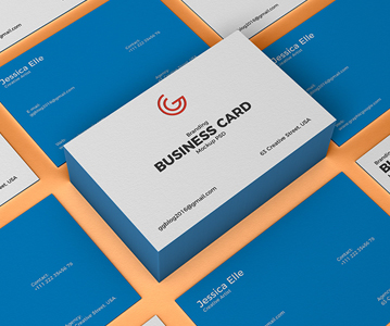 Free Download Creative Business Card Mockup (PSD)
