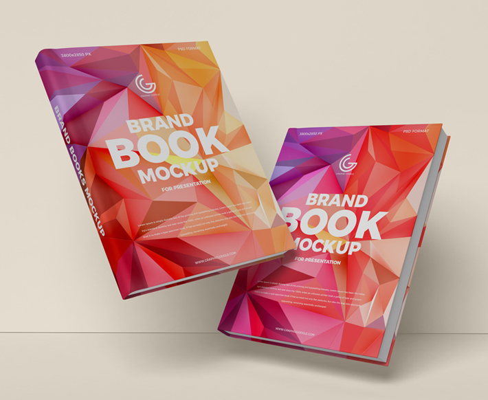 Creative Brand Books PSD Mockup