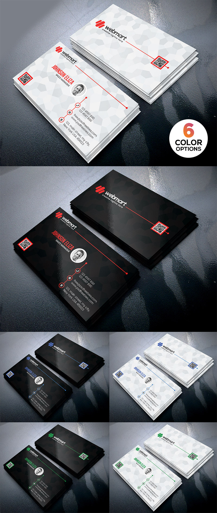 Elegant Simple Business Card PSD Template