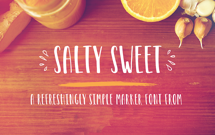 Elegant Salty Sweet Marker Font