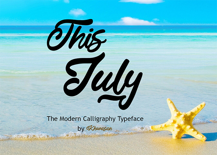 Awesome July Font