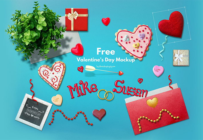 Awesome Valentines Day Mockup