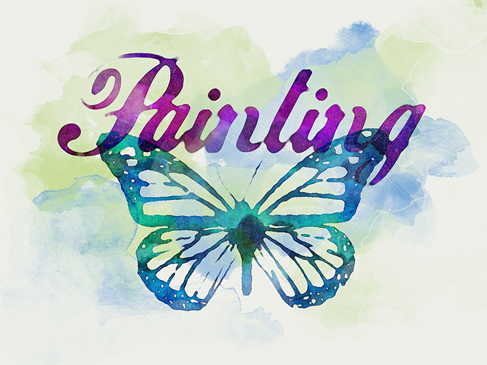 Awesome Hand Painted Watercolor Text Effect