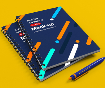 Free Download Awesome Notebook Mock-up (2 Scenes)