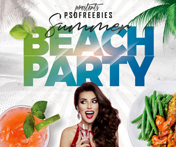 Free Download Awesome Summer Beach Party Flyer Template (2019)